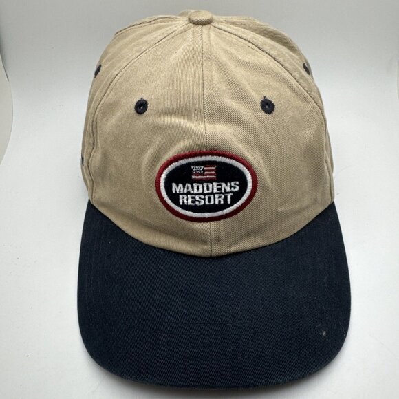 *MADDEN'S RESORT GOLF HAT CAP *AHEAD HEADGEAR* Classic Cut STRAPBACK GR62 - Picture 1 of 5
